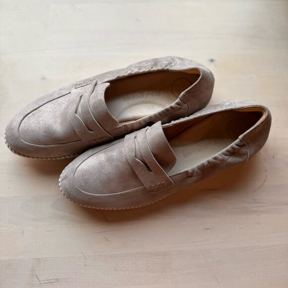 Paul Green Sally Penny Loafer in Cachemire Suede Metallic Size US 8 / AT5.5 - Picture 5 of 14